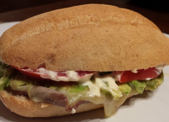 Steak and Avocado Sandwich Chilean Churrasco Italiano