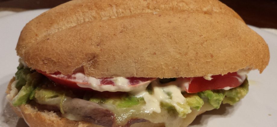 Steak and Avocado Sandwich Chilean Churrasco Italiano