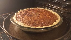 If your pecan pie recipe is too sweet, try a recipe with no corn syrup.