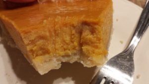 My sweet potato pie is healthy because I used evaporated milk instead of cream.