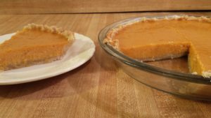 Sweet potato pie with evaporated milk is healthy and great for Thanksgiving.