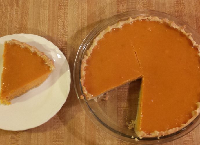 The best southern sweet potato pie recipe is includes evaporated milk, brown sugar, and a secret ingredient.