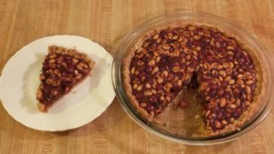 Virginia peanut pie is a traditional Southern pie.