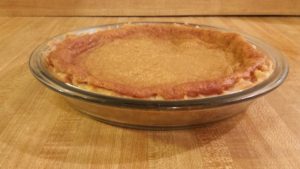 Egg custard pie is the perfect light dessert after a heavy meal.
