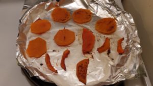 Roasted butternut squash is perfect for pumpkin pie.