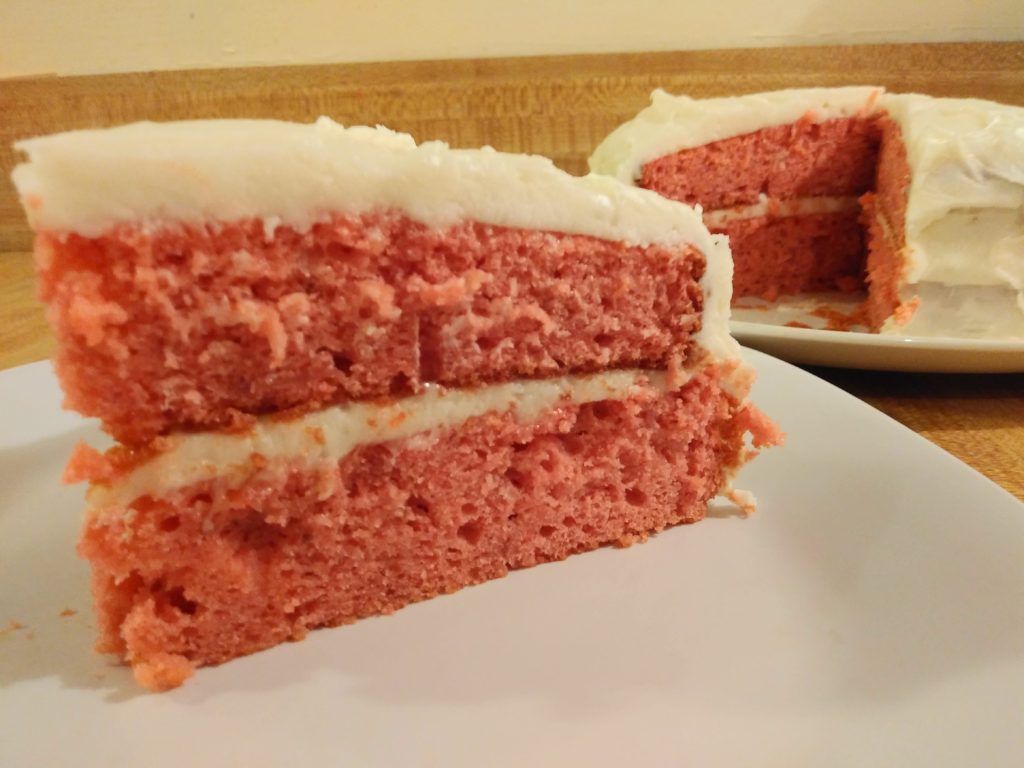 Strawberry Cake with Jello