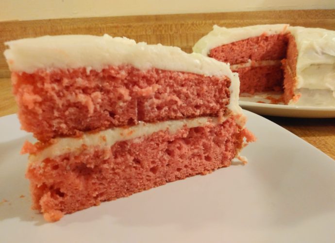 Strawberry Cake with Jello