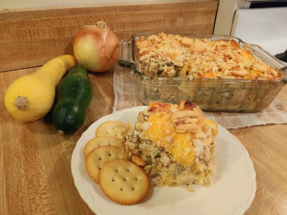 Squash Casserole with Ritz Crackers