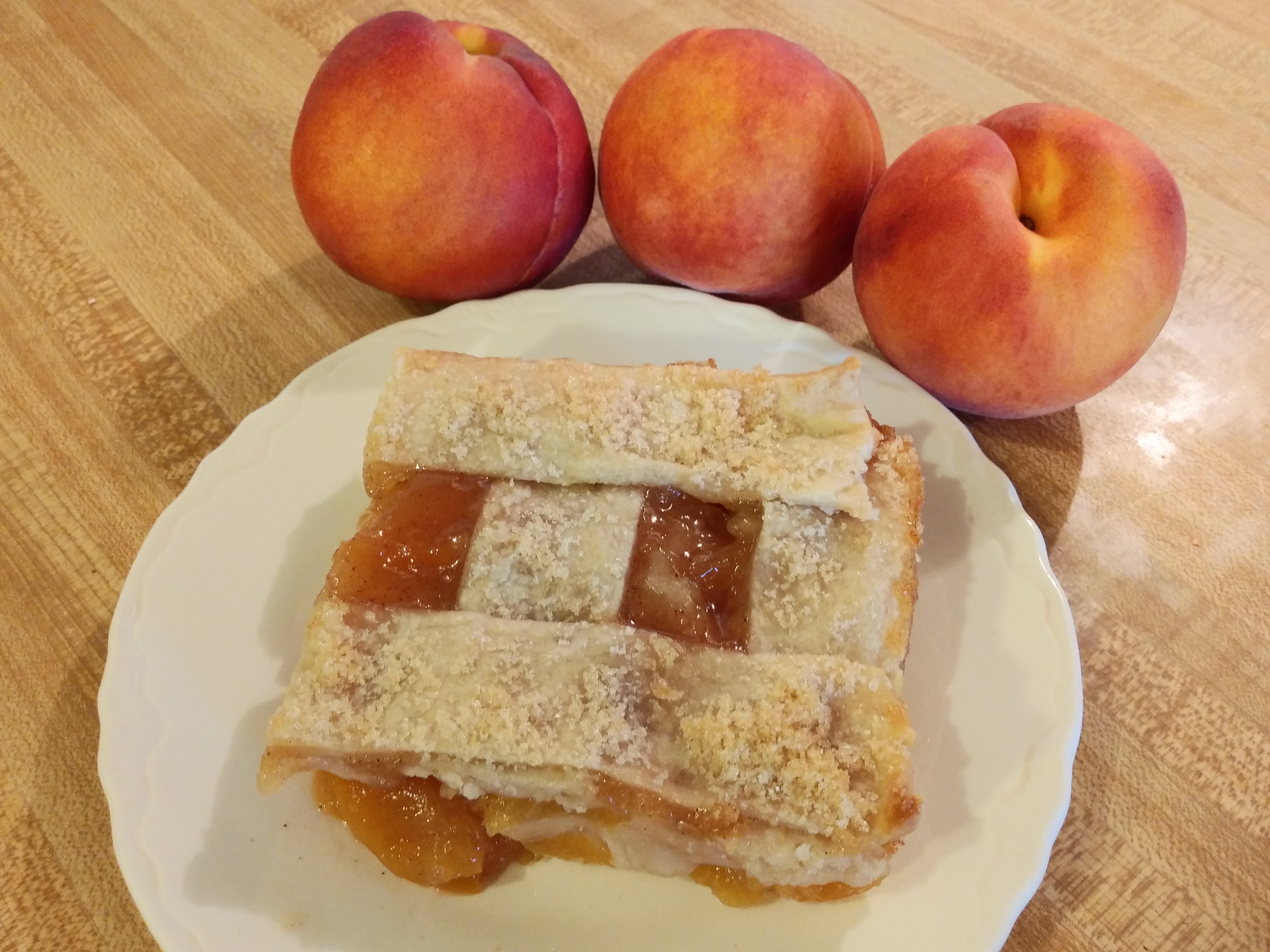 Peach Cobbler with Pie Crust