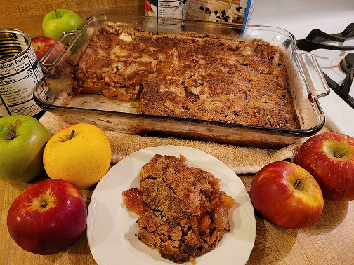 Easy Apple Cobbler with Cake Mix and Pie Filling