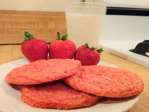 Easy Strawberry Cookies with Cake Mix Recipe
