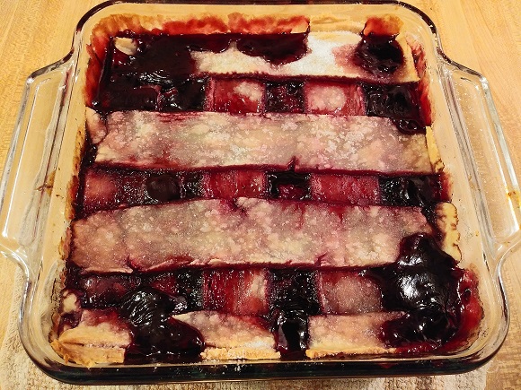 Old Fashioned Blackberry Cobbler with Lattice Top