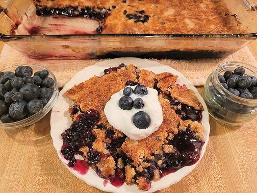 3 Ingredient Blueberry Dump Cake