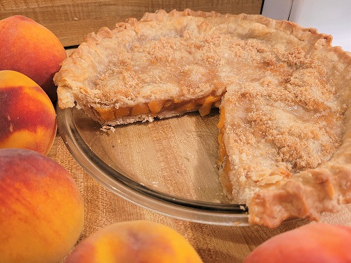 Homemade Peach Pie with Frozen Peaches