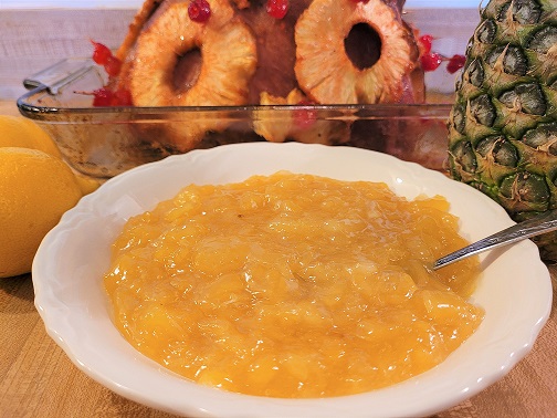 Pineapple Sauce for Ham with Fresh Pineapple