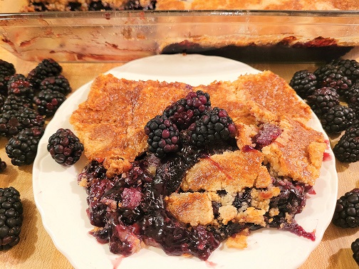 3-Ingredient Blackberry Dump Cake
