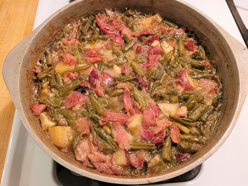 Ham with Green Beans and Ham One-Pot Meal