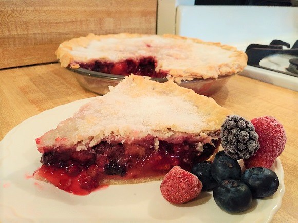 Mixed Berry Pie with Frozen Berries