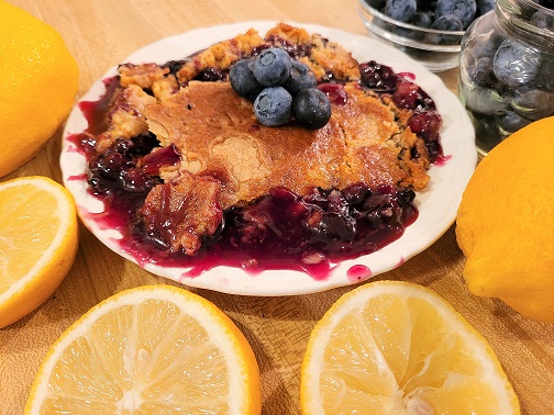 Lemon Blueberry Dump Cake with Pie Filling