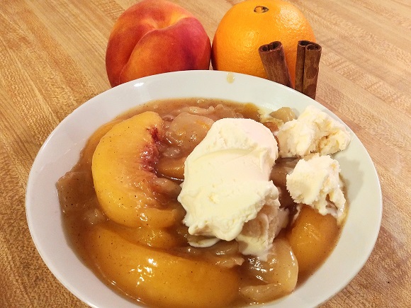 Peach Dumplings with Pie Crust