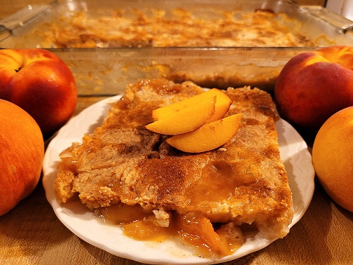 Peach Dump Cake with Cake Mix Recipe