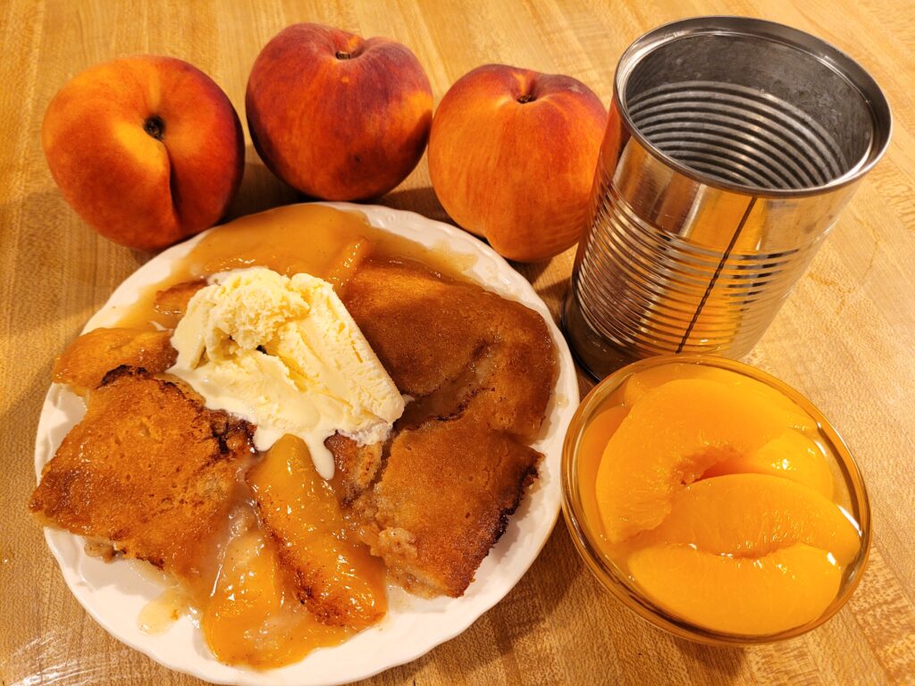 Easy Peach Cobbler Recipe with Canned Peaches