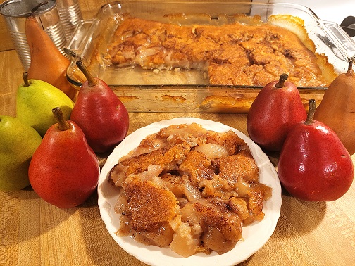 Old-Fashioned Pear Cobbler with Canned Pears