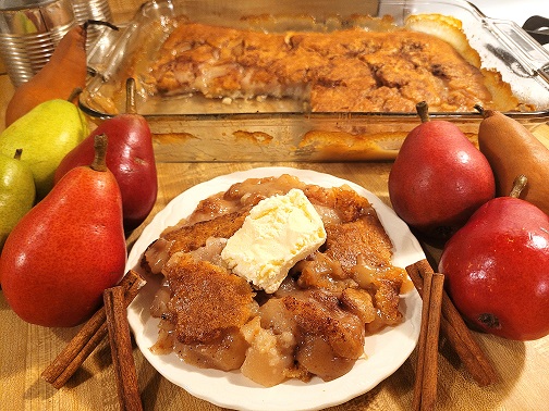 Pear Cobbler with Canned Pears