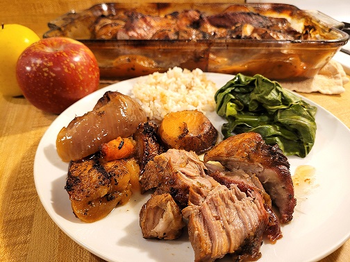 Apple Braised Pork Roast in the Oven