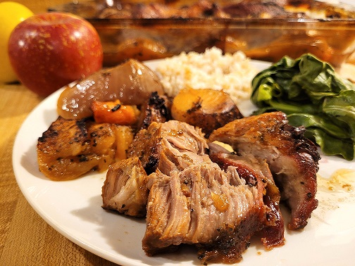 Apple Braised Pork Roast