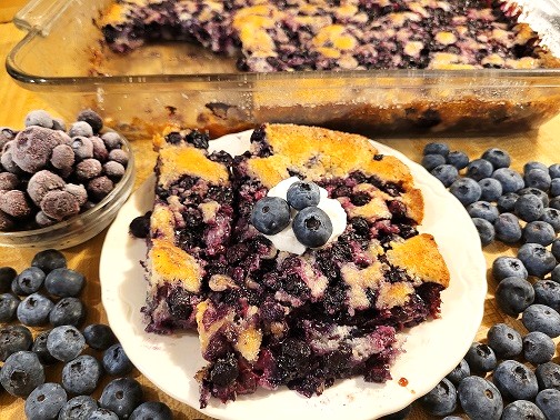 Blueberry Cobbler Using Frozen Blueberries