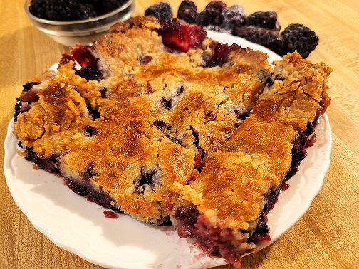 Frozen Blackberry Dump Cake
