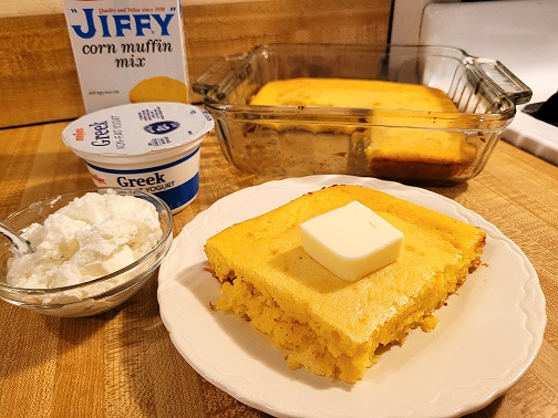 Jiffy Cornbread with Greek Yogurt